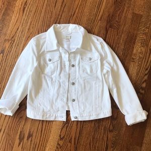 Loft white Jean Jacket